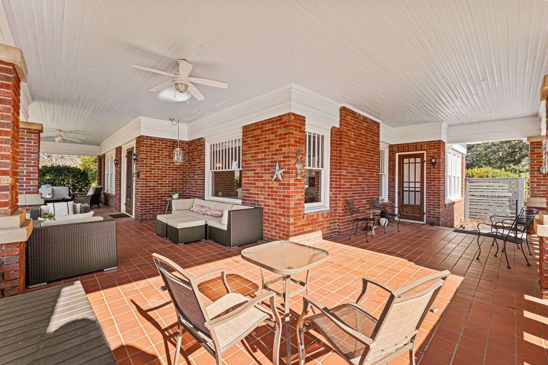 Expanded wraparound porch